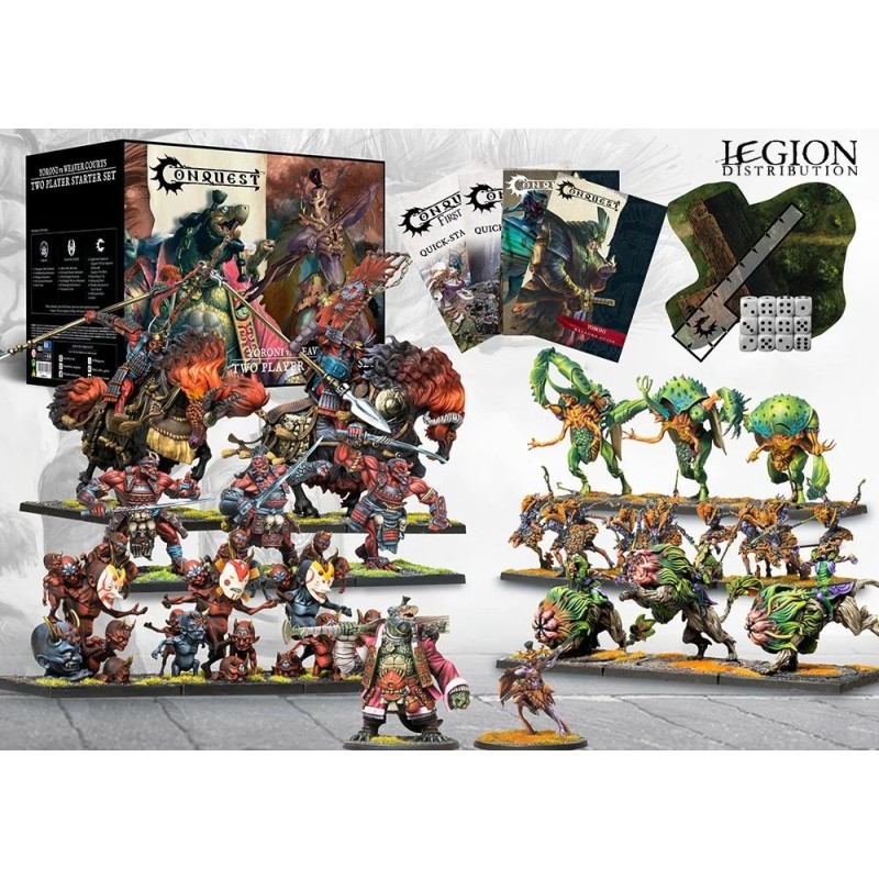PBW6611-Conquest - Two Player Starter Set - Yoroni VS Weaver Courts
