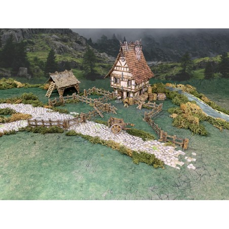 Battle Systems - Wooden Fencing (incluse dans Fantasy Village) - BSTFWA001 Battle Systems - Wooden Fencing (incluse dans Fantasy Village) - BSTFWA001