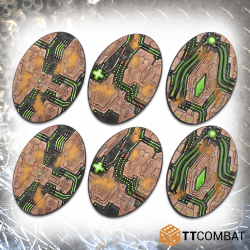90mm Tomb World Oval Bases