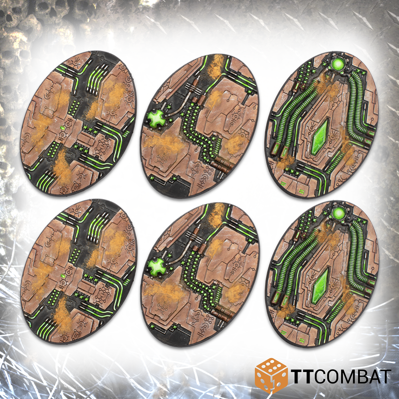 90mm Tomb World Oval Bases - TTSCR-SFG-020